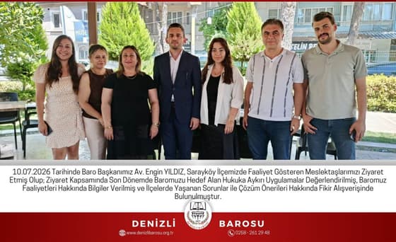 Sarayköy'de Baro Çalışmaları ve Sorunlar Masaya Yatırıldı